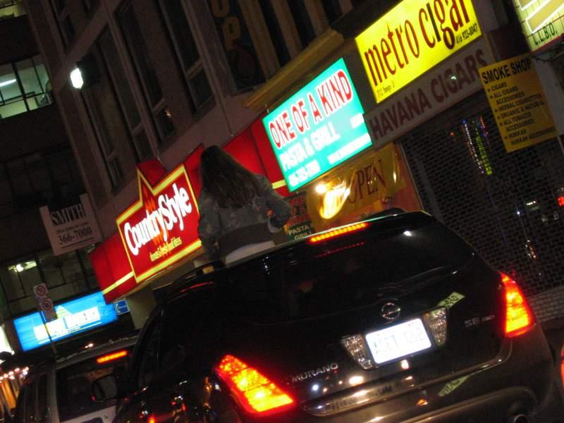 Downtown Toronto after Leafs won the Quarter Finals 32.JPG
